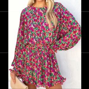 Floral set: sz M top & sz  LG Skirt